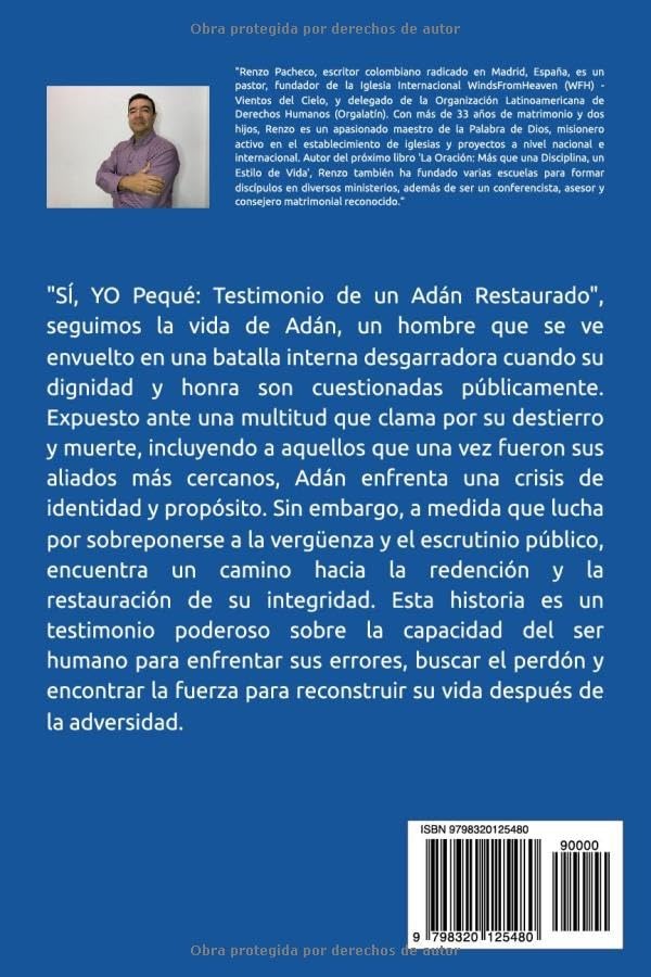 Contraportada del libro SÍ YO Pequé